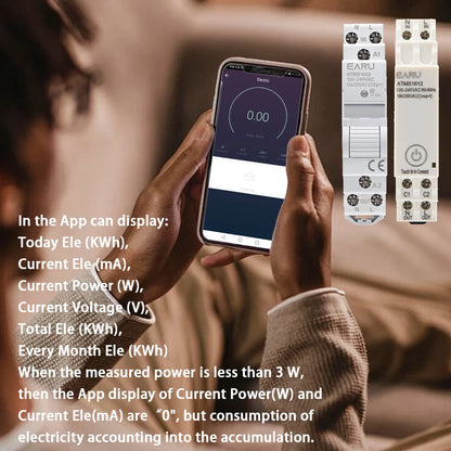 AC 110V 220V 16A Din Rail WIFI Zigbee Smart Timer Relay Switch Circuit Breaker Remote Control by Tuya APP KWH Energy Power Meter by 54 Energy - Renewable Energy Store