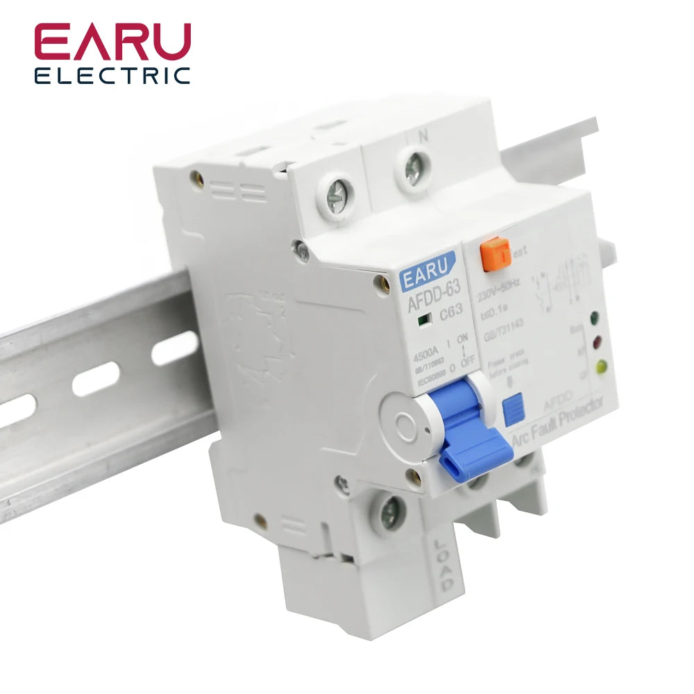 AFDD 63 220V 3P+N Fault Arc Protector Circuit Breaker Short Circuit Protection Overload Protection Leakage Protection RCBO MCB by 54 Energy - Renewable Energy Store