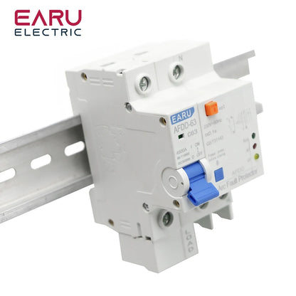 AFDD 63 220V 3P+N Fault Arc Protector Circuit Breaker Short Circuit Protection Overload Protection Leakage Protection RCBO MCB by 54 Energy - Renewable Energy Store