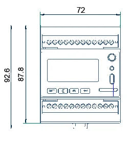 Acrel 1 Pieza Medidor de Energía Inteligente Inalámbrico IoT WIFI Trifásico MQTT RS485 Modbus-RTU con 3 Piezas Transformador de Corriente de Núcleo Dividido 0-1000A