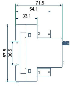 Acrel 1 Pieza Medidor de Energía Inteligente Inalámbrico IoT WIFI Trifásico MQTT RS485 Modbus-RTU con 3 Piezas Transformador de Corriente de Núcleo Dividido 0-1000A