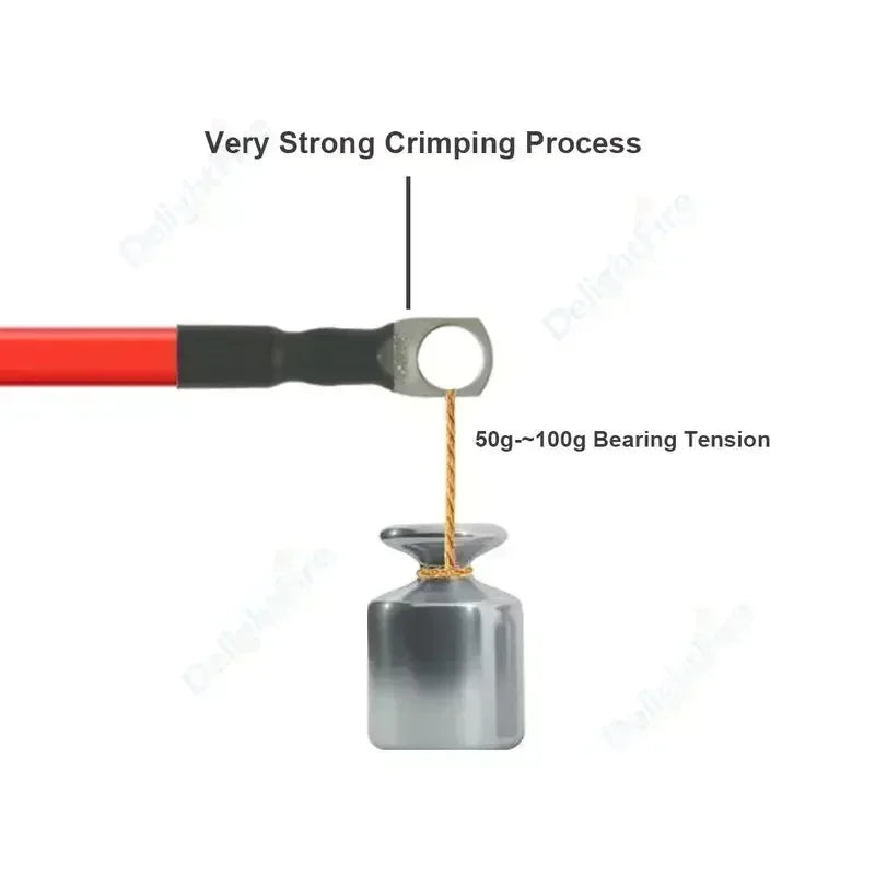 Soft Car Battery Silicone Cable M6 M8 M10 Lug Red Black 8 6 4 3 0 AWG by 54 Energy - Renewable Energy Store