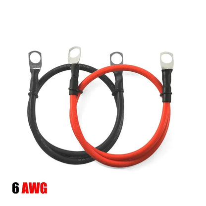 Soft Car Battery Silicone Cable M6 M8 M10 Lug Red Black 8 6 4 3 0 AWG by 54 Energy - Renewable Energy Store