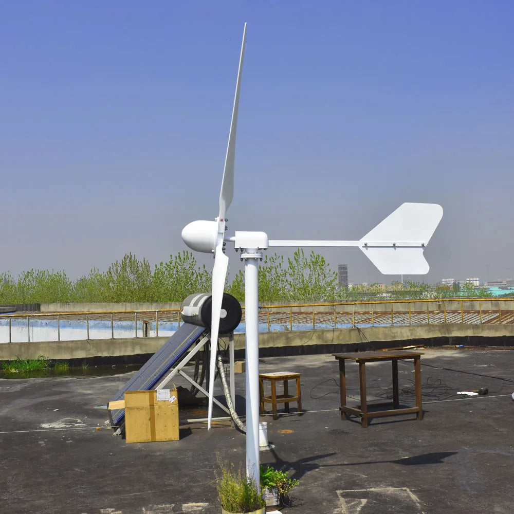 CE 20000W New Energy Horizontal Wind Turbine Generator Free MPPT Controller 48v 96v 220v 3 Blades Small Windmill by 54 Energy - Renewable Energy Store