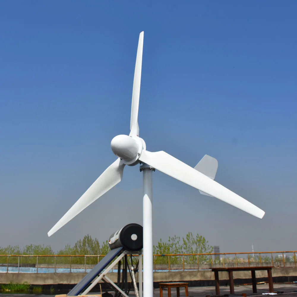 CE 20000W New Energy Horizontal Wind Turbine Generator Free MPPT Controller 48v 96v 220v 3 Blades Small Windmill by 54 Energy - Renewable Energy Store