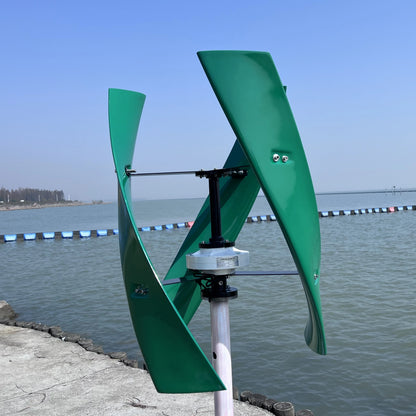 CE Noiseless Vertical Axis Windmill 800W 12V 24V 48V Permanent Coreless Magnet Wind Turbine Generator Homeuse by 54 Energy - Renewable Energy Store