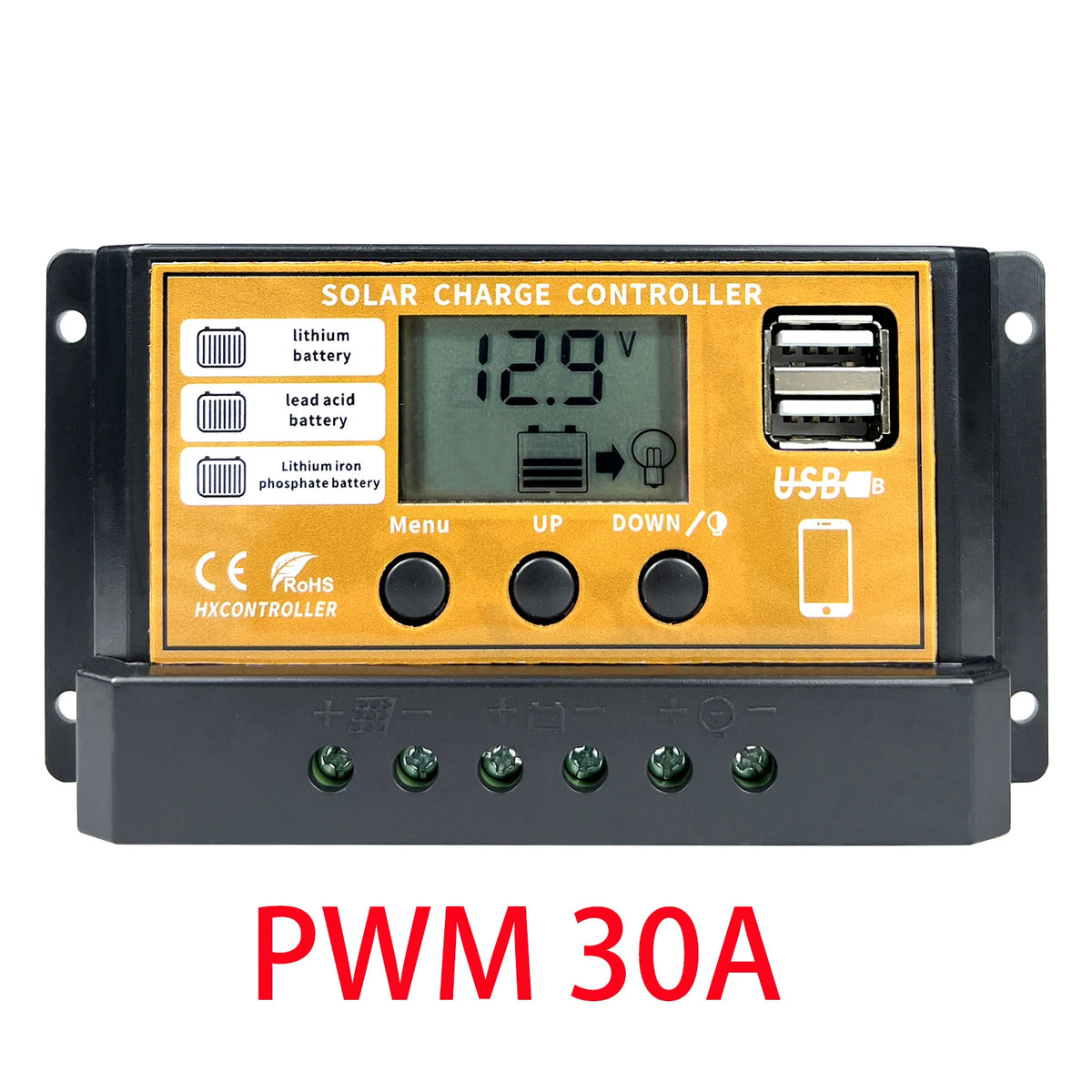 Colorful Display 12V 24V 10A 20A 30A 40A Solar Charge Controller by 54 Energy - Renewable Energy Store
