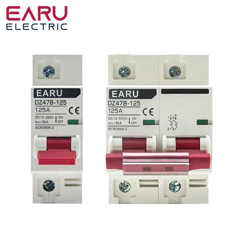 DC MCB 12V 24V 48V Circuit Breaker Battery Car Protector DZ47 DC Positive And Negative Pole Rotection Protect Switch Isolator by 54 Energy - Renewable Energy Store