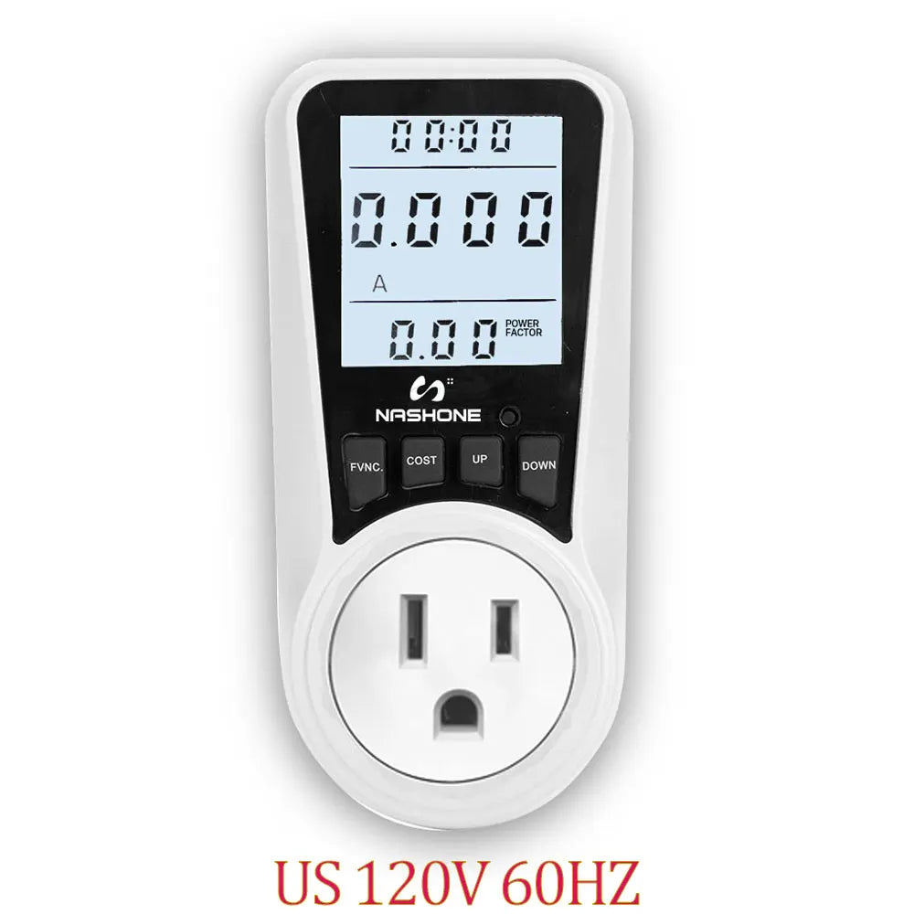 Digital Wattmeter 220V 110V AC Power Meter Electricy consumption Energy Meter EU Plug Power Kilowatt Wattage Electricity Meter - 54 Energy - Renewable Energy Store