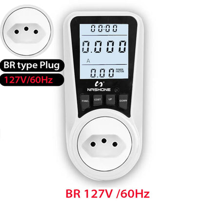 Digital Wattmeter 220V 110V AC Power Meter Electricy consumption Energy Meter EU Plug Power Kilowatt Wattage Electricity Meter - 54 Energy - Renewable Energy Store