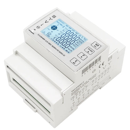 Din Rail 3 Phase Energy Monitor Consumption Power Meter kwh Ammeter With 3PCS RS485 Modbus 50/100/15/200CT 230VAC by 54 Energy - Renewable Energy Store