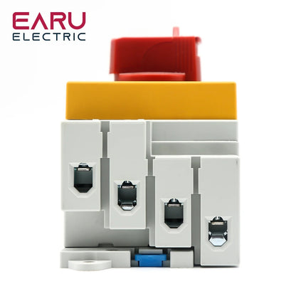Din Rail 4P PV DC 1000V 32A Solar Rotating Handle Isolator Rotary Switch Disconnector For Solar by 54 Energy - Renewable Energy Store