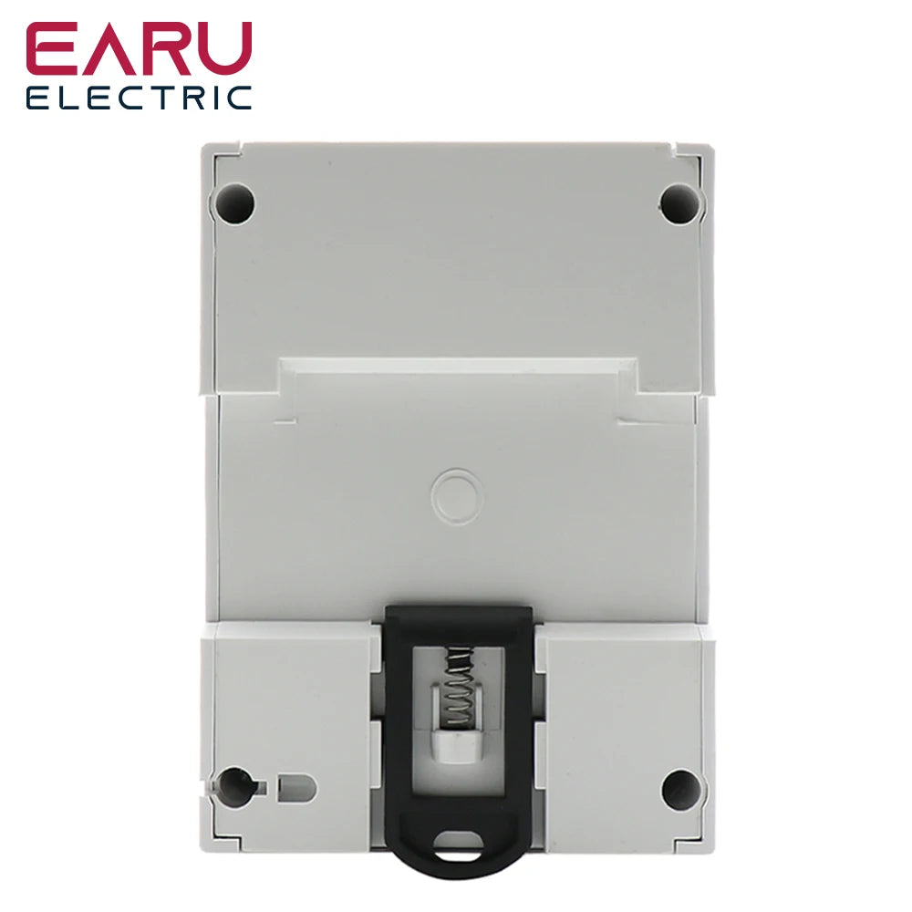 Din Rail AC 230 380V 3 Phase 4 Wire Energy Meter Power Consumption Monitor kWh Meter Wattmeter Bivolt 100A 50/60Hz LCD Backlight by 54 Energy - Renewable Energy Store