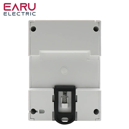 Din Rail AC 230 380V 3 Phase 4 Wire Energy Meter Power Consumption Monitor kWh Meter Wattmeter Bivolt 100A 50/60Hz LCD Backlight by 54 Energy - Renewable Energy Store