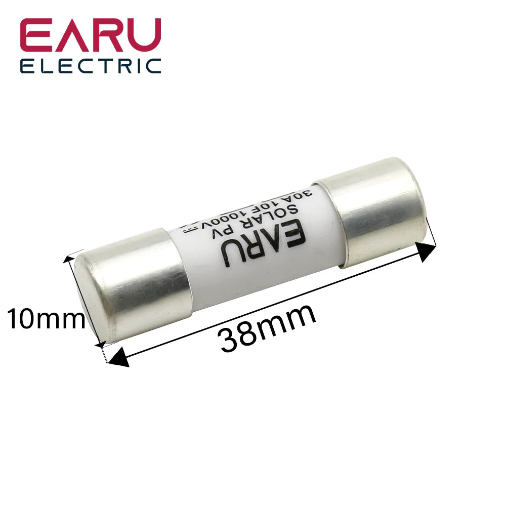 Din Rail Solar PV DC Fuse Holders with Indicator Light suitable for 10*38mm DC PV Fuse Link for Solar Photovoltaic System Pro by 54 Energy - Renewable Energy Store