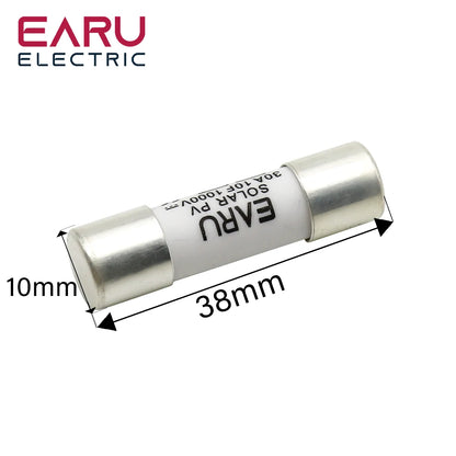 Din Rail Solar PV DC Fuse Holders with Indicator Light suitable for 10*38mm DC PV Fuse Link for Solar Photovoltaic System Pro by 54 Energy - Renewable Energy Store