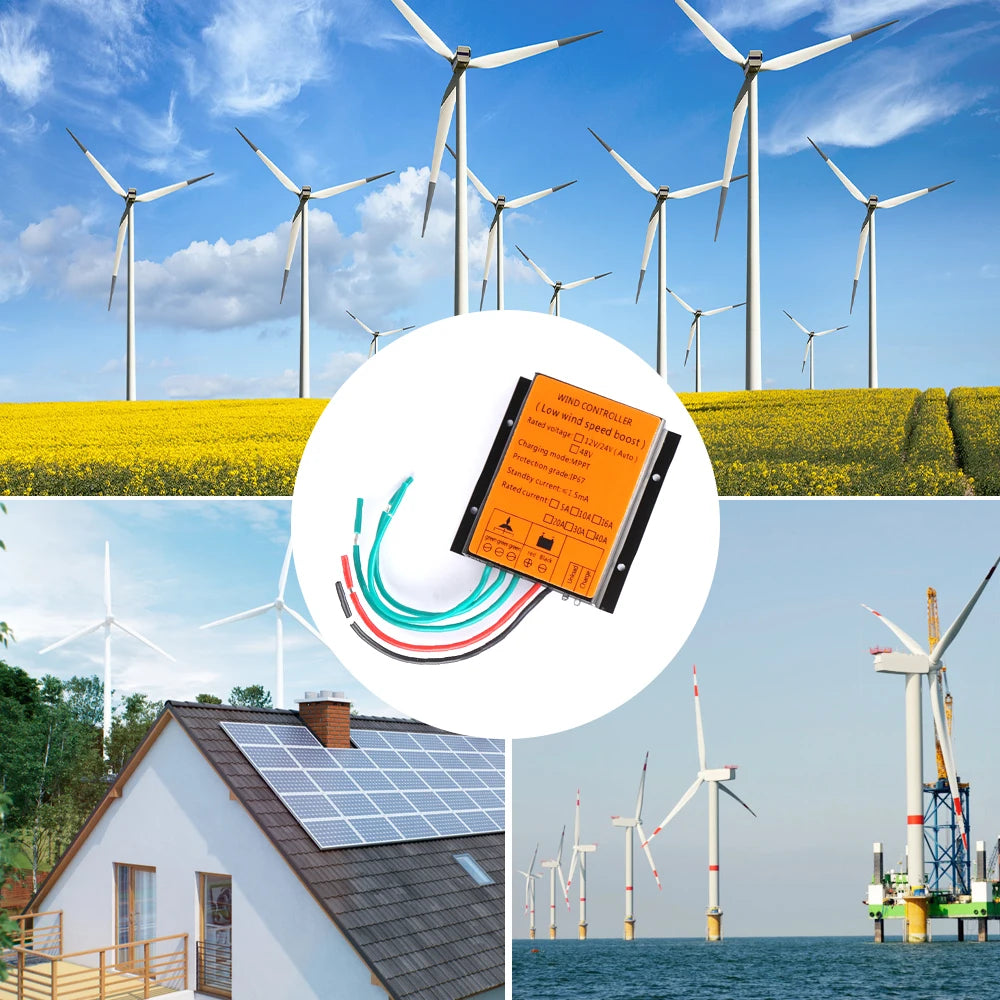 Efficient 10000W DC 48V IP67 Waterproof MPPT Charge Controller Wind Turbines Generator Battery Charge Controller Regulator by 54 Energy - Renewable Energy Store