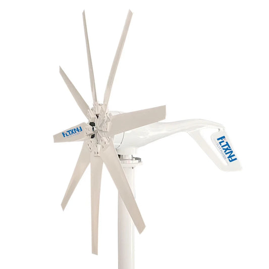 FLTXNY 1000W 12V 24V 48V 8 Blades Free Energy For Home 1KW Wind Turbine Generator With Controller by 54 Energy - Renewable Energy Store