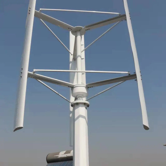 FLTXNY 10kw Vertical 80 RPM Wind Generator 230V 380V 3 Phase 50HZ 3 Blades No Noise Home Use Wind Turbine by 54 Energy - Renewable Energy Store