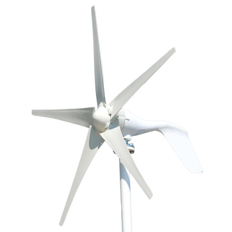 FLTXNY 200W 12V 24V Portable Wind Turbine Household 6 Blades Small Wind Generators For Home Roof Low Wind Speed by 54 Energy - Renewable Energy Store