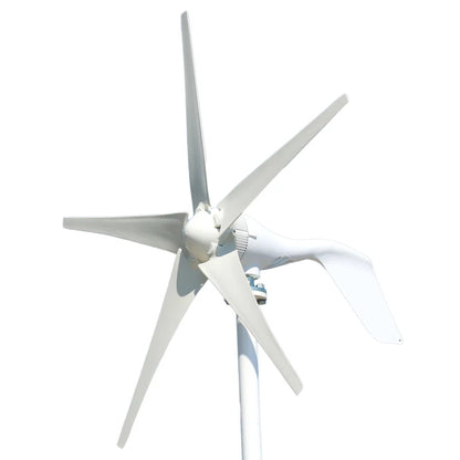 FLTXNY 200W 12V 24V Portable Wind Turbine Household 6 Blades Small Wind Generators For Home Roof Low Wind Speed by 54 Energy - Renewable Energy Store