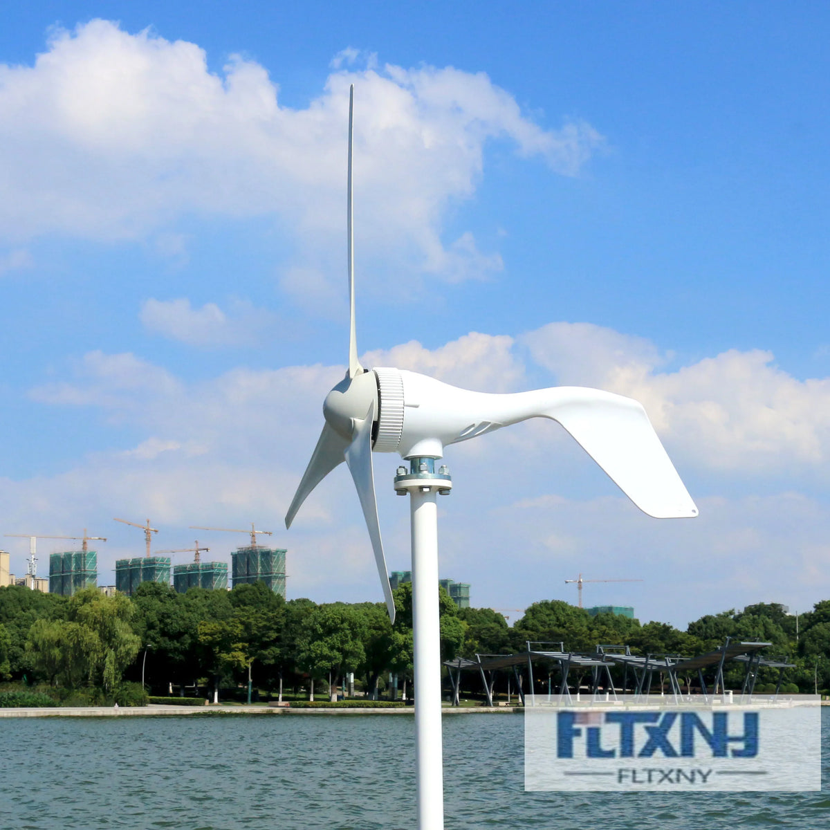 FLTXNY 200W 12V 24V Portable Wind Turbine Household 6 Blades Small Wind Generators For Home Roof Low Wind Speed by 54 Energy - Renewable Energy Store