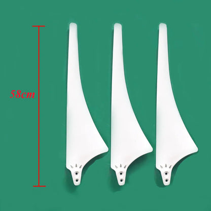 FLTXNY 580mm 630mm Wind Turbine Blades For Horizontal Wind Generator Nylon Blades 300w 400w 500w 600w Blades For Wind Turbine by 54 Energy - Renewable Energy Store
