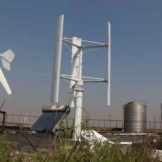 FLTXNY 5KW-10KW Vertical 250 RPM Wind Generator 96V 120V 220V 380V 3 Phase 50HZ 3 Blades No Noise Home Use Wind Turbine by 54 Energy - Renewable Energy Store