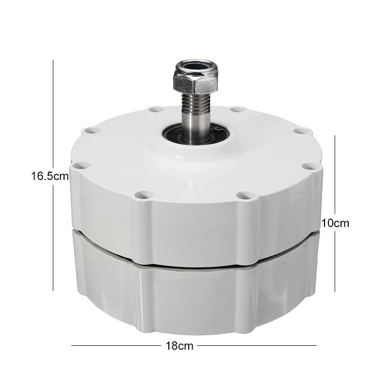 FLTXNY Dynamo Generator 12V 24V 48V 3 Phase Gearless Permanent Magnet AC Alternators Use For Wind Water Turbine Diesel Engine by 54 Energy - Renewable Energy Store