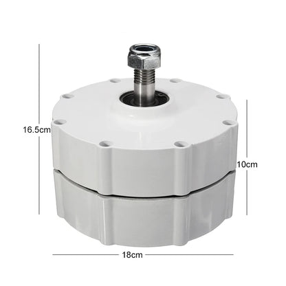 FLTXNY Generator 600W 800W 1000W 12V 24V 48V 3 Phase Gearless Permanent Magnet AC Alternators Use For Wind Water Turbine Diesel by 54 Energy - Renewable Energy Store