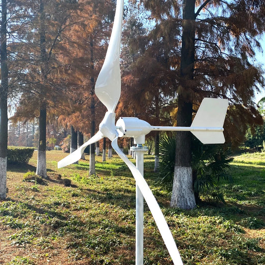 FLTXNY Low Star-up Wind Speed Generator 3KW 4KW 5KW Wind Turbine Generator with 3PCS Blades With 12V/24V/48V MPPT Controller by 54 Energy - Renewable Energy Store