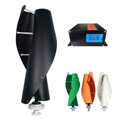 FLTXNY New Energy Windmill 300W/400W/600W/1000W 12V 24V 48V 96V Vertical Wind Turbine Generator High Efficiency Low RPM by 54 Energy - Renewable Energy Store