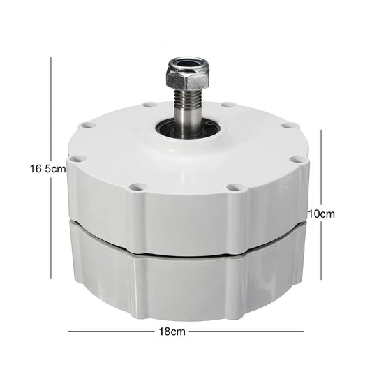 FLTXNY Permanent Magnet Generator 12V 24V 48V 3 Phase Gearless Magnet AC Alternators For Wind Water Turbine Diesel Engine 1000W by 54 Energy - Renewable Energy Store