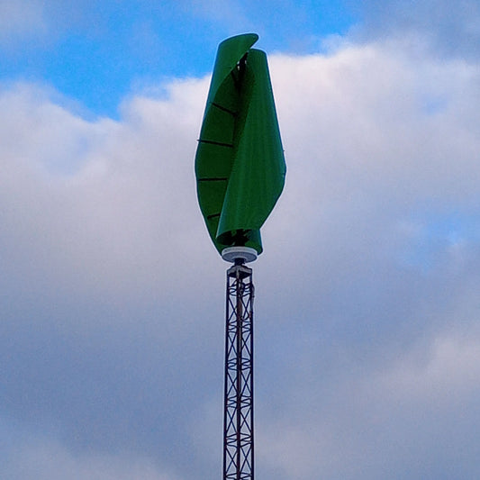 FLTXNY Power Roof Mounted 2000W 96V 48V Vertical Axis Wind Turbine Windmill With Meglev Generator For LED Street Light by 54 Energy - Renewable Energy Store