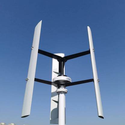 FLTXNY Roof Mounted Windmill 600W 1000W 48V Vertical Axis Wind Turbine Generator With Optional Controller by 54 Energy - Renewable Energy Store