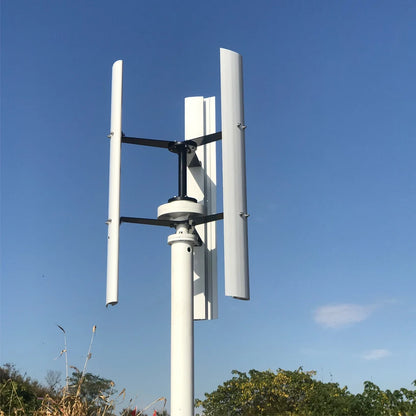 FLTXNY Roof Mounted Windmill 600W 1000W 48V Vertical Axis Wind Turbine Generator With Optional Controller by 54 Energy - Renewable Energy Store