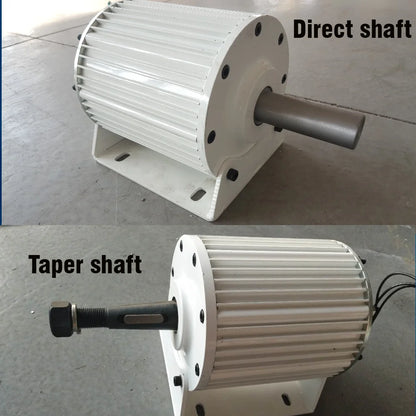 FLYT 800W AC Rare Earthb Direct Shaft Permanent Magnet Generator 800W 48V 60V 96V 110V 120V 220V Taper Shaft by 54 Energy - Renewable Energy Store