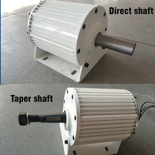 FLYT 800W AC Rare Earthb Direct Shaft Permanent Magnet Generator 800W 48V 60V 96V 110V 120V 220V Taper Shaft by 54 Energy - Renewable Energy Store