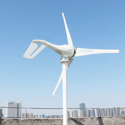 Factory Outlet 5000W New Energy Horizontal Wind Turbine Generator 12v 24v 3/5 Blades Windmill Free MPPT Controller by 54 Energy - Renewable Energy Store