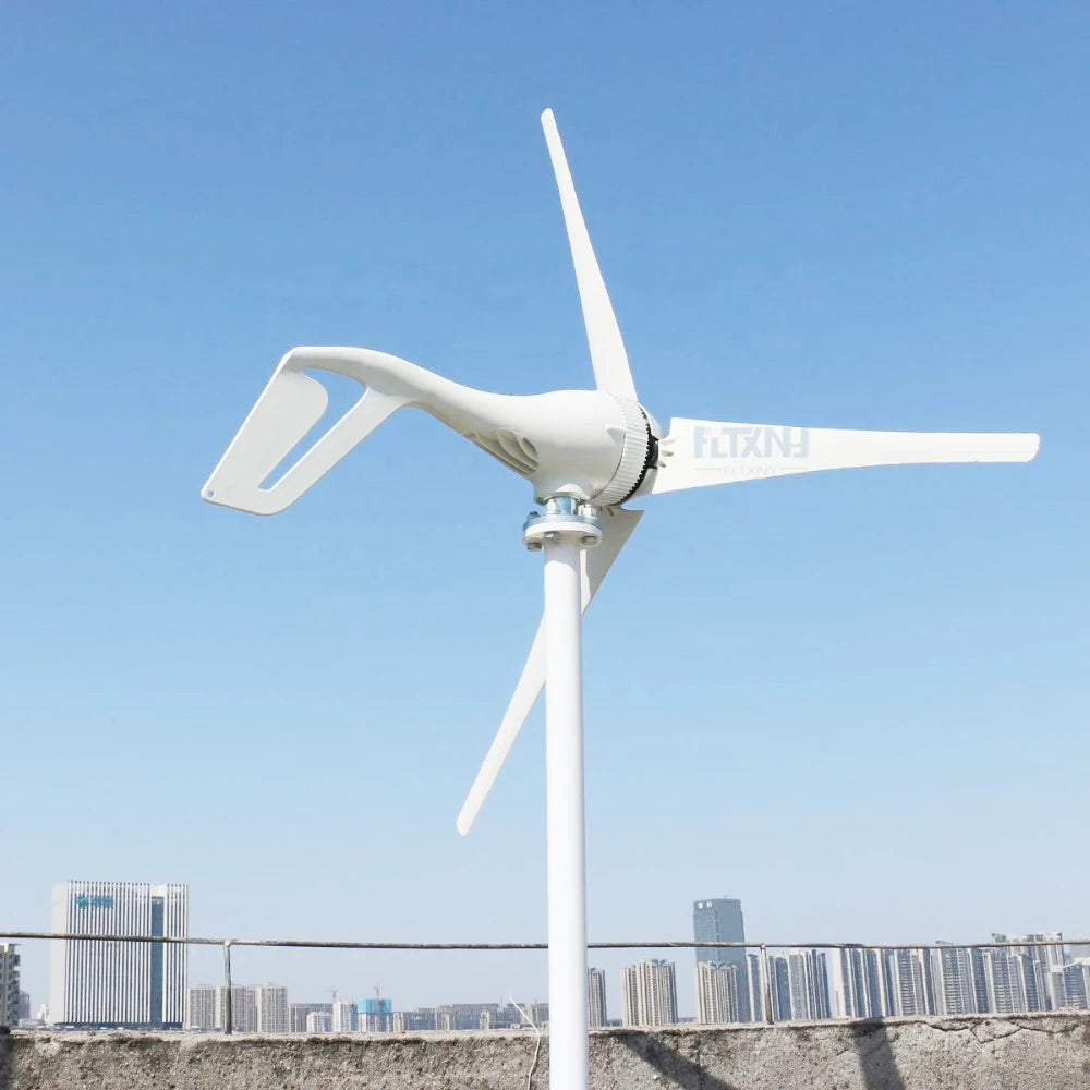 Factory Selling Horizontal Start 1.3m/s New 5000W12V 24V 48V Wind Turbine With 5 Blades And MPPT Controller For Home Use by 54 Energy - Renewable Energy Store