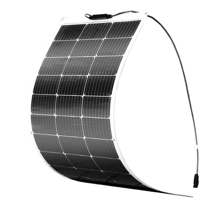 Flexible Solar Panel 100w 12v High Efficiency Monocrystalline Pv Module Power 200w For Rvs Boat,caravan, Roofs, Uneven Surfaces