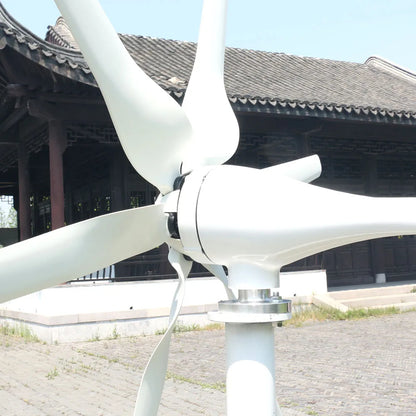 5000W Home Wind Turbine Generator with MPPT Charge Controller - 12V, 24V, 48V Compatible, Low Noise, Clean Energy Solution