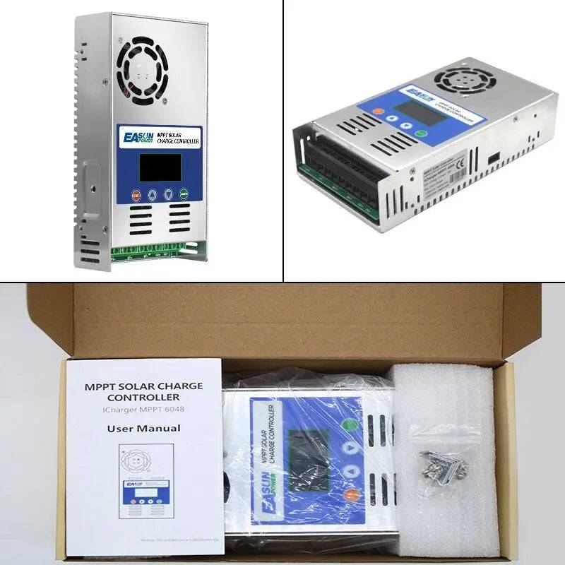 Solar Charger Controller MPPT 60A and solar panel solar charge regulator 12V 24V 36V 48V Battery PV Input 190VOC - 54 Energy - Renewable Energy Store