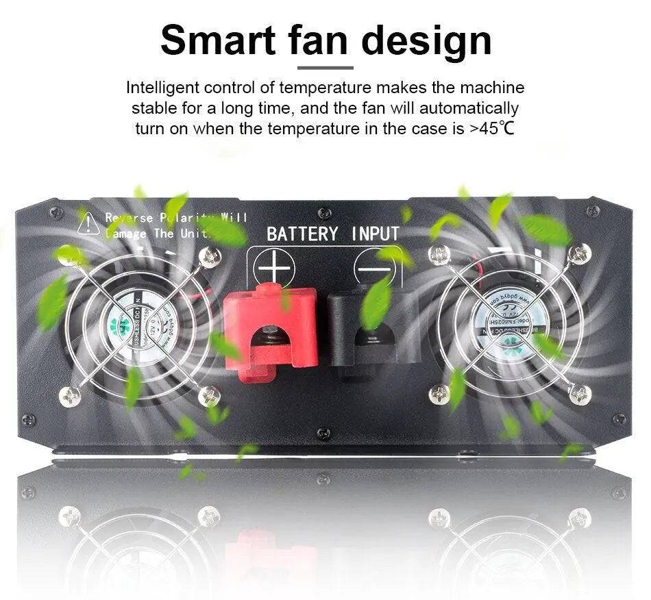 Pure Sine Wave Inverter 6000W 8000w Power Inverter Converte With LED Display DC 12V/24V/48V/60v To AC 110V 220V - 54 Energy - Renewable Energy Store