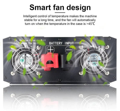 Pure Sine Wave Inverter 6000W 8000w Power Inverter Converte With LED Display DC 12V/24V/48V/60v To AC 110V 220V - 54 Energy - Renewable Energy Store