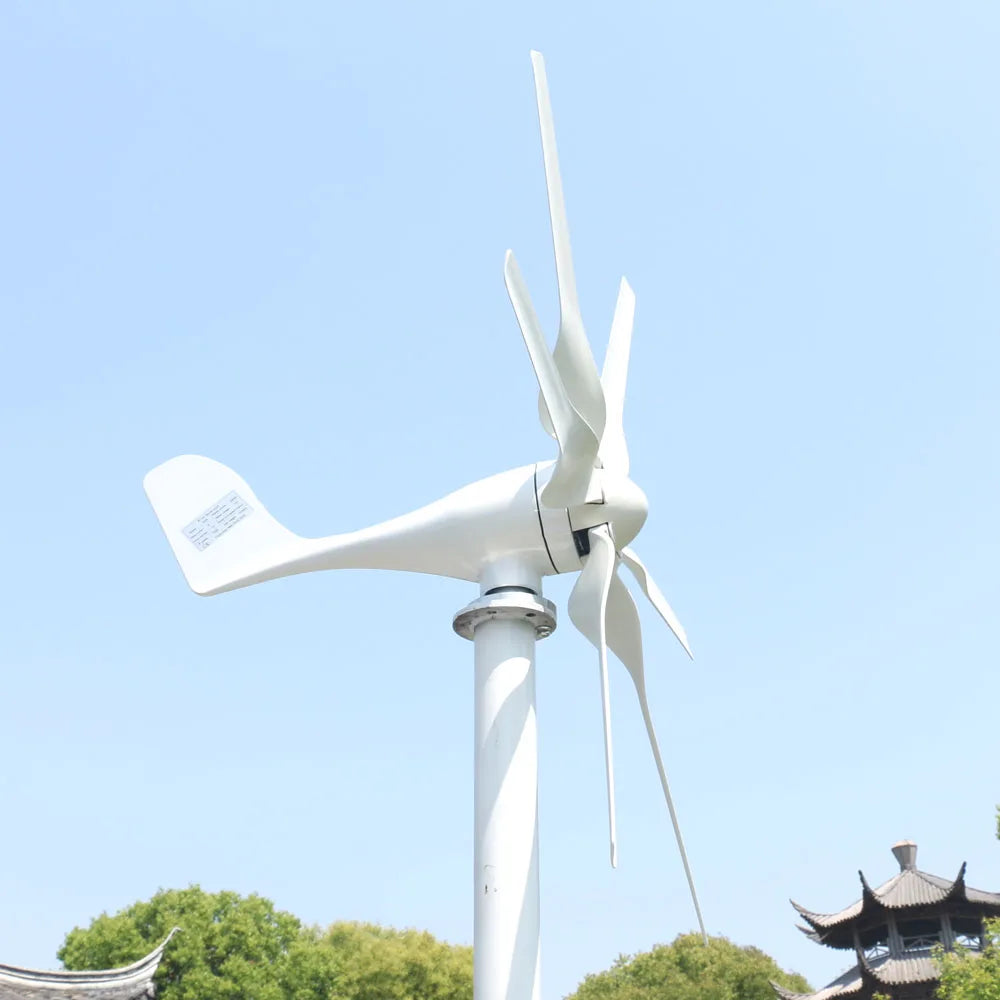 FLYT 800W Wind Turbines for Home Use 12V 24V 48V Small Wind Turbine 0.8kw Generators Household 6 Blades