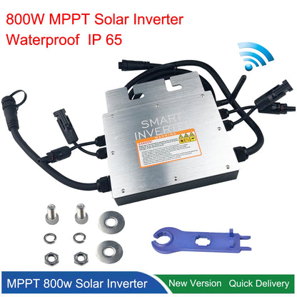 Micro Solar Inverter 800W Grid Tie MPPT 30V 36V DC 110/220V AC For 400/350W - 54 Energy - Renewable Energy Store