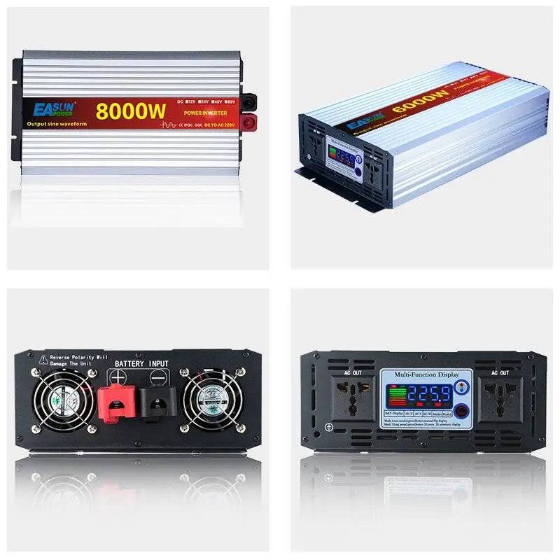 Pure Sine Wave Inverter 6000W 8000w Power Inverter Converte With LED Display DC 12V/24V/48V/60v To AC 110V 220V - 54 Energy - Renewable Energy Store