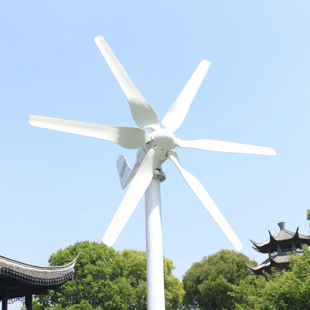 800W Wind Turbines for Home Use 12V 24V 48V Small Wind Turbine 0.8kw Generators Household 6 Blades by 54 Energy - Renewable Energy Store