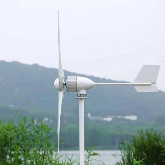 1500W 12V/24V/48V 3 Nylon Fiber Blade Wind Turbines Generator Horizontal Power Windmill Energy Turbines Charge Fit for Home